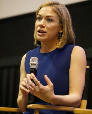 Elise Jordan during public speaking